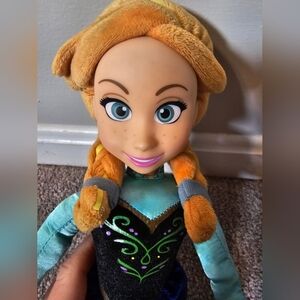 Princess Anna Frozen Molded Face Plush Doll 15 inch